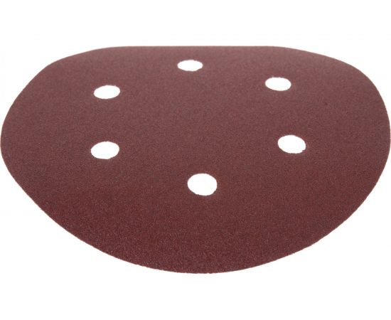 Лист шлифовальный (5 шт; 150 мм; 6 отверстий; Р120) для эксцентриковых шлифмашин REDVERG 6624195 – изображение 2
