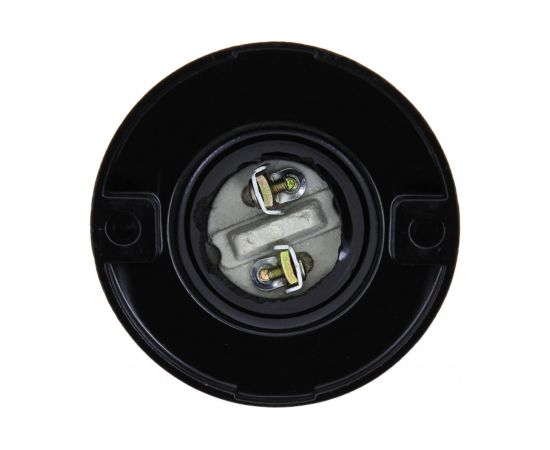 Наклонный карболитовый наклонный патрон EKF Е27 черный LHC-E27-wi-s – изображение 3