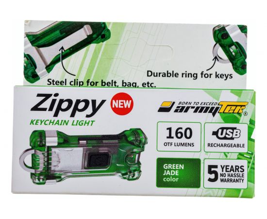 Фонарь Armytek Zippy Зеленый F06001GR – изображение 3