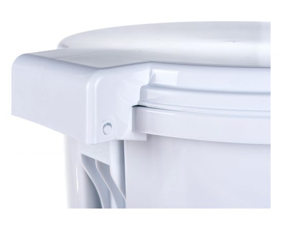 Мусорное ведро с педалью Элластик-Пласт 18 л, белый, ЭП 944998 – изображение 3