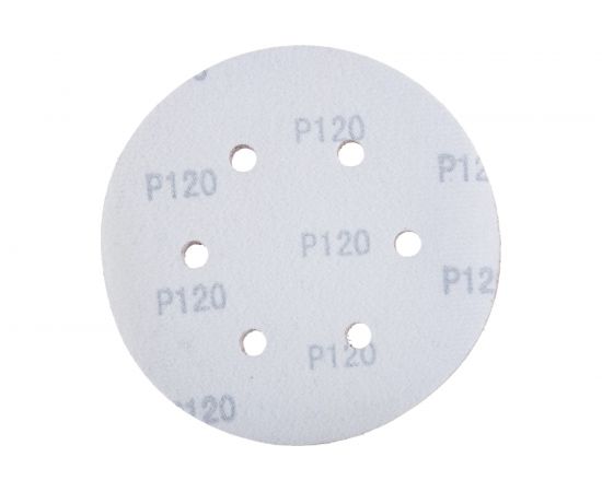 Лист шлифовальный (5 шт; 150 мм; 6 отверстий; Р120) для эксцентриковых шлифмашин REDVERG 6624195 – изображение 3