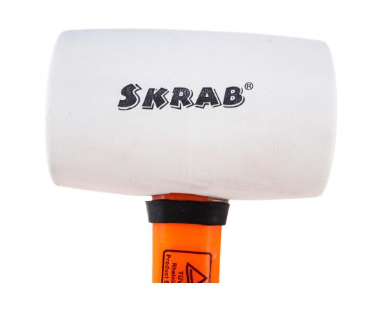 Киянка SKRAB резиновая, 60мм, фибергласс, бел/оранж 20101 – изображение 3