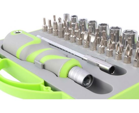 Отвертка с набором бит и торцевыми головками GOODKING 41 предмет O-10041 – изображение 4