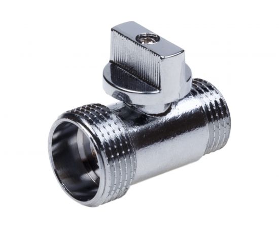 Шаровой кран AQUALINK мини хром нар-нар 1/2 -3/4 m Cr переходной 1322 – изображение 4