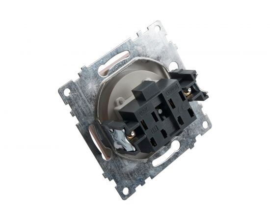 1-местная розетка STEKKER с заземлением (механизм), GLS16-7110-03, 250В, 16А с защитной шторкой, серия Катрин, 39582 – изображение 4