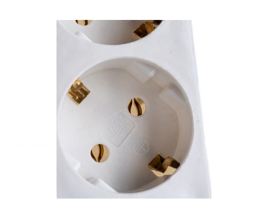 Удлинитель ExeGate EC-5-1.8W 5 евро с заземлением, 1.8м, выключатель с подсветкой, белый 279361 – изображение 4