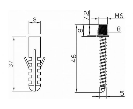 Дверной упор Doorlock DL DS004 Massive SS нержавеющая сталь 74234 – изображение 4