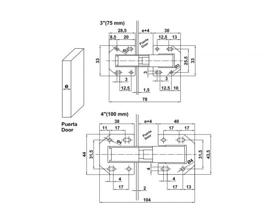 Автоматическая накладная петля Amig с шурупами; никель 15-100 – изображение 5