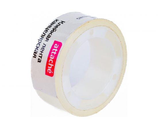 Канцелярская клейкая лента Attache 15 мм �� 10 м, пластиковая втулка 376285 – изображение 5