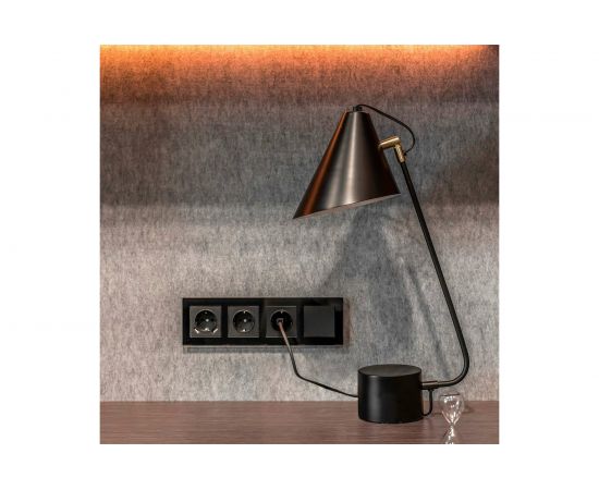 Перекрестный переключатель WERKEL одноклавишный черный матовый W1113008 a051611 – изображение 5