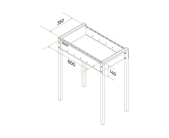 Разборный мангал GRATAR МАН 201 – изображение 5