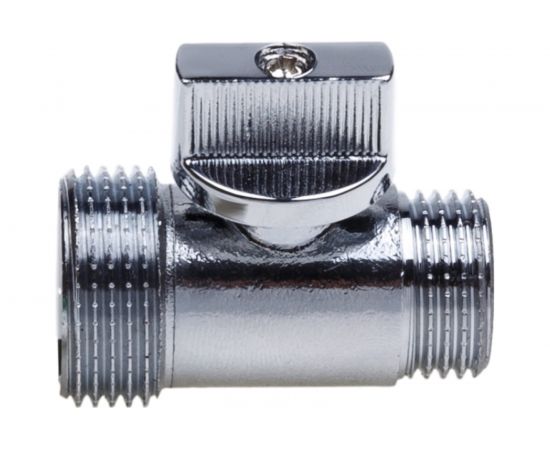 Шаровой кран AQUALINK мини хром нар-нар 1/2 -3/4 m Cr переходной 1322 – изображение 7
