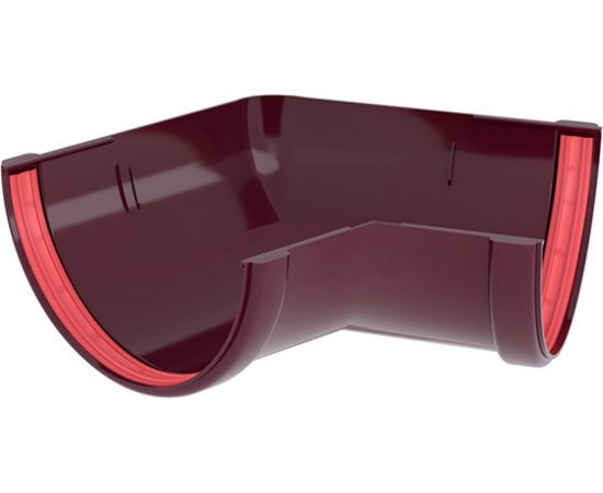 Угол желоба Grand Line 135 градусов, универсальный, ПВХ GL, бордо RAL 3005 269488 