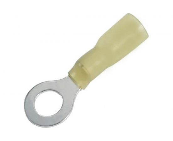Кольцевой изолированный термоусаживаемый наконечник REXANT диам.8.4мм 4-6кв.мм желтый 08-0059 