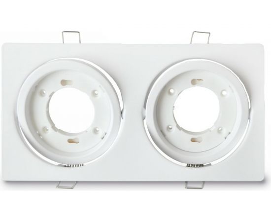 Встраиваемый поворотный двойной светильник IN HOME GX53R-2ST-W металл под GX53 230В белый 4690612021553 