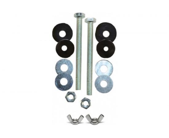 Оцинкованный крепеж бачка к унитазу Сантехкреп с барашковыми гайками 1.2.9. 