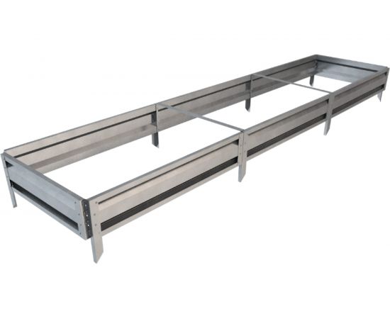 Готовая грядка Delta-Park GL 0.7х3 м, серебристая 30010_GL703Zn 