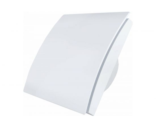 Вытяжной бесшумный вентилятор для ванной MMOTORS JSC ММР 100 пластик белый, тонкий 0702 