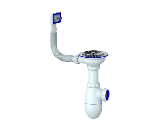 Сифон Unicorn B410P 3 1/2х40 с прямоугольным переливом 544817 