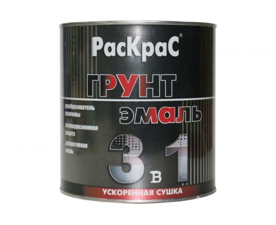 Грунт-эмаль РасКрас 3 в 1, RAL 1014 слоновая кость, банка 2,5 кг 4690417023493 