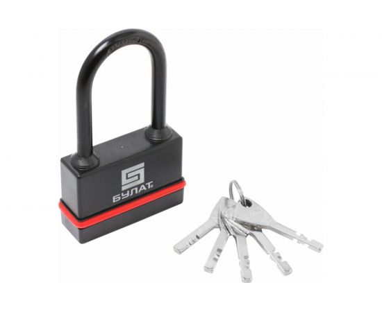 Навесной всепогодный замок БУЛАТ ВС 3-Н75-01 ПЛ 5 кл., d=10 мм 13654 