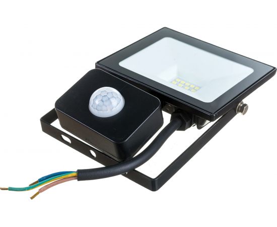 Светодиодный прожектор TDM СДО-04-020Н-Д с датчиком 20 Вт, 6500 К, IP65, черный, SQ0336-0202 