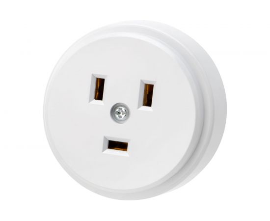 Розетка РШ для электроплит REXANT 32 А, 250 В, 2Р+РЕ открытой установки белая 11-8984 