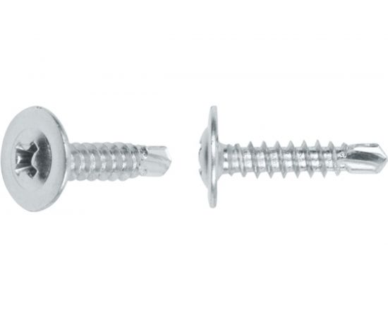 Саморез с прессшайбой STARFIX 4,2х19 мм, цинк, со сверлом, 1000 шт. SMC2-50345-1000 