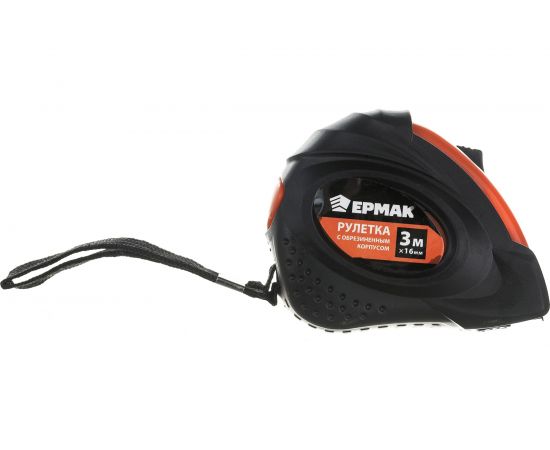 Рулетка ЕРМАК с обрезиненным корпусом, 3м х 16мм 658-087 