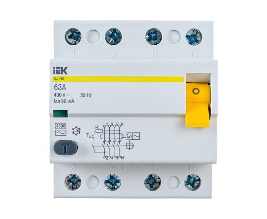 УЗО IEK MDV10-4-063-030 ВД1-63 