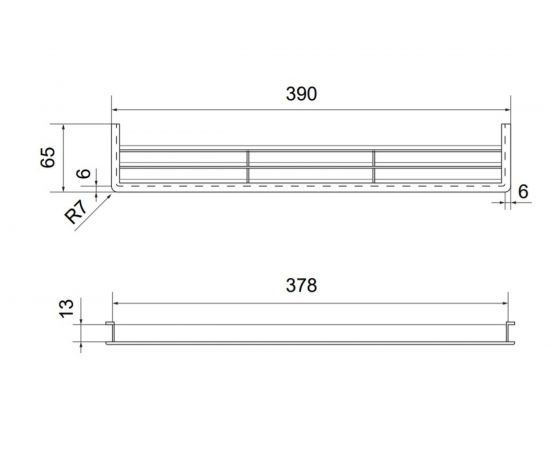 Решётка вентиляционная для цоколя (390х65 мм; ваниль) Lemax PROF VRC-01-16 – изображение 2