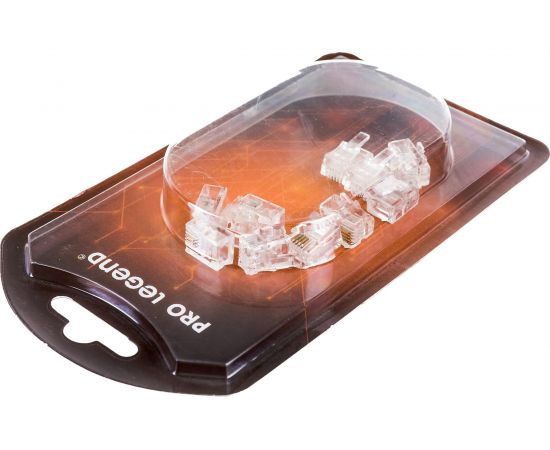 Разъем Pro Legend RJ12 6P4C 10 шт PL1277 – изображение 2