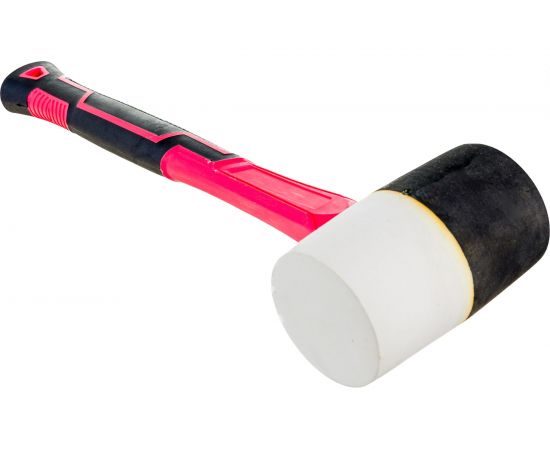 Резиновая киянка Ladina, 680г, черно-белая резина, фибергласовая двухкомпонентная рукоятка 304-003 – изображение 2