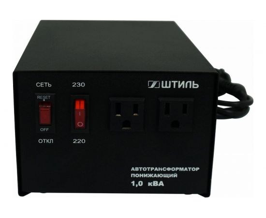 Автотрансформатор Штиль 1,0 кВА, в черном корпусе АТ 230-220/СТО-1,0-50 ч/к – изображение 2