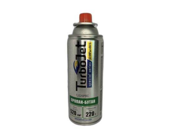 Одноразовый баллон Turbojet T со смесью газа Пропан-Бутан J520PBC – изображение 2