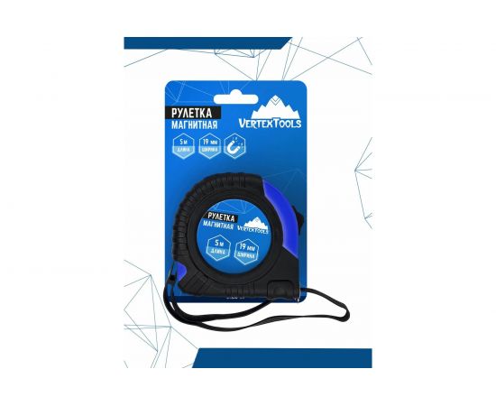 Рулетка vertextools магнитная 5х19 мм 3120-05-19 – изображение 2