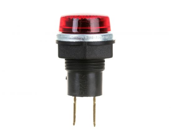 Сигнальная арматура Emas 14мм красная с лампой 24В S140NK2 – изображение 2