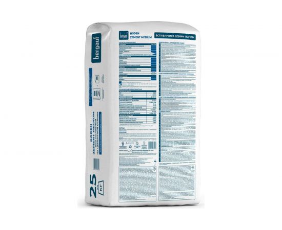 Наливной пол Bergauf Boden Zement Medium на цементной основе, 25 кг 1116 – изображение 2