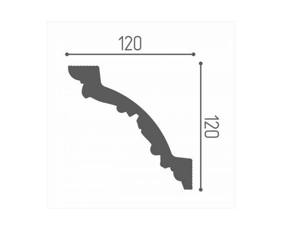 Потолочный плинтус Де-Багет Декор ДП 45/170 00-00002961 – изображение 2