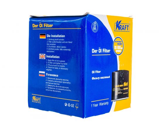 Фильтр масляный ГАЗ 3302,3110, ЗМЗ-405, 4062 KRAFT KT 964028 – изображение 4