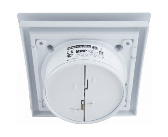 Вытяжной бесшумный вентилятор для ванной MMOTORS JSC ММР 100 пластик белый, тонкий 0702 – изображение 4