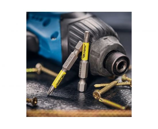 Бита Torx (2 шт; T20x50 мм; сталь S2) для шуруповерта KRANZ KR-92-0427-1 – изображение 5