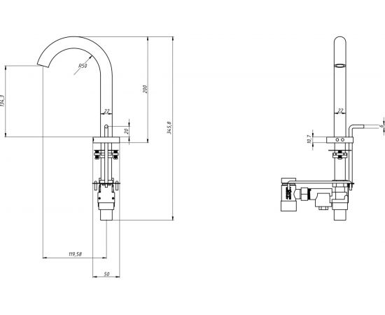 Автоматический смеситель Kopfgescheit KR5147V-DC – изображение 6