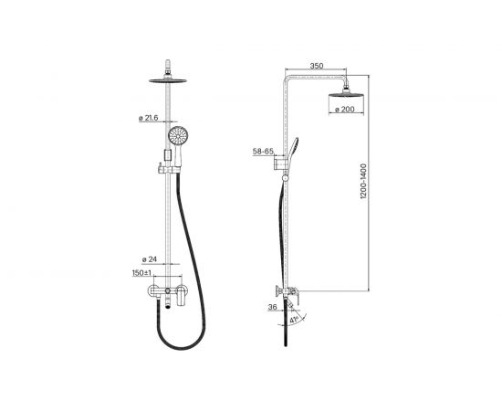 Смеситель с верхним душем IDDIS Chip CHISB1Fi06 – изображение 6