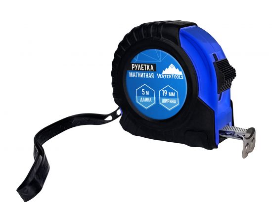 Рулетка vertextools магнитная 5х19 мм 3120-05-19 – изображение 10