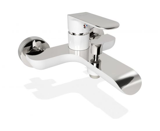 Смеситель для ванны белый/хром IDDIS Calipso CALSB00i02WA 