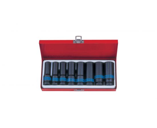 Набор торцевых головок ударных (8 шт; 1/2; 12-24 мм) KING TONY 4410MP01 