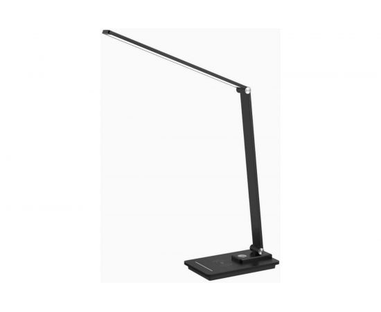 Настольный светодиодный сетевой светильник ФОТОН TL-7DRCH-B (7 W) черный (USB, Qi зарядка) 24652 