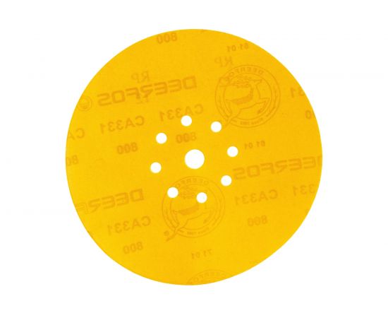 Круг шлифовальный на бумаге CA331 (225 мм; 9 отверстий; Р800) Deerfos 7930091775934 