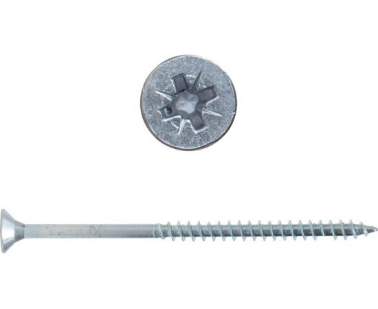 Саморез КРЕП-КОМП белый цинк POZY 6х100 1000шт бд6100 